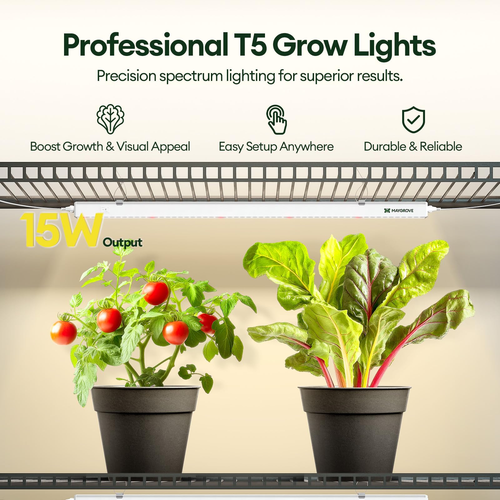 植物育成ライト Enviro Gro T5 Amazon.com : Maygrove T5 Grow Lights for Indoor Plants 2FT, Red